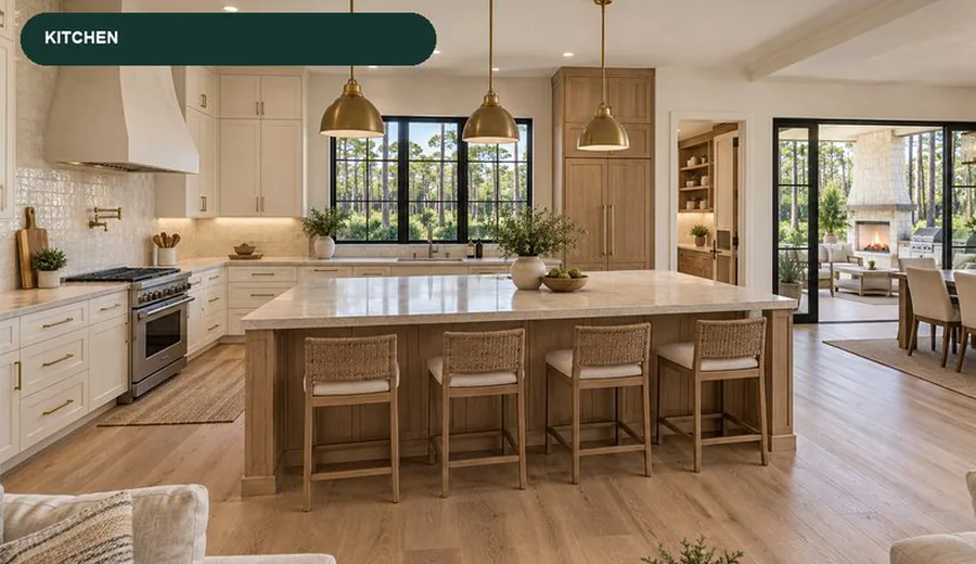 Florida Modern Farmhouse kitchen concept view